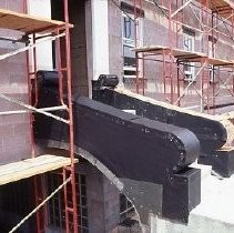 Old Sacramento. View of the Clarendon House apartment building on the corner of Second and L Streets