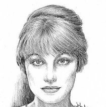 Drawing of Kate Tuttle by John Lopes