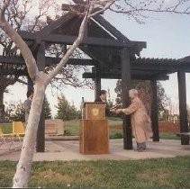 Walerga Park Cherry Blossom Tree Grove Dedication: Toko Fujii at the Podium