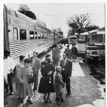Buses at Train Platform