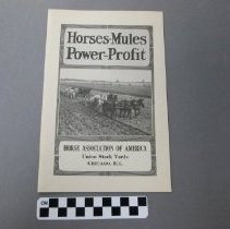 Horses - Mules - Power - Profit