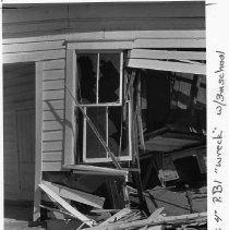 Damaged Coloma schoolhouse