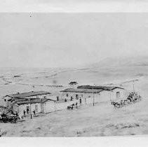 Photographs of Sketches of Western Pioneer Trail scenes