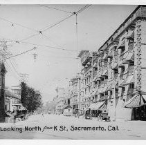 10th Street, looking north from K Street, Sacramento, Cal