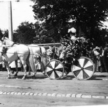 Horse drawn carriage, parade float