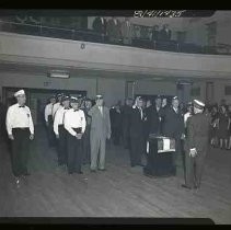 Veterans in a ballroom