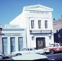 Old Sacramento. Old Sacramento. View of the Firehouse Alley