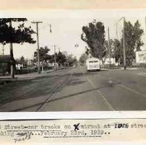 Street car tracks on X street