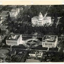 Aerial view of state capitol