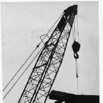 Construction crane at Sacramento Community Center