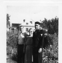 Frank Smittgen, Jr. and family, circa 1945--from the scrapbook "Flora Schmittgen: This Is Your Life - April 7, 1955