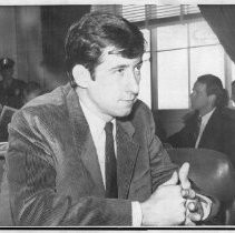 Tom Hayden, antiwar and civil rights activist, testifying before the House unAmerican Activities Committee