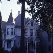 View of a two story Victorian House