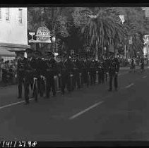 Military group marching in a parade