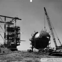 Alpha test stand. No. 3. Completing outer shell of LH2 storage tanks for T.S. 2