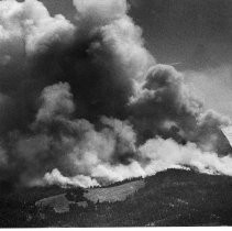 Dense Smoke Clouds above Sky Park