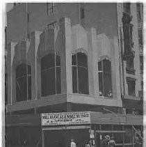 Unidentified building with for lease sign