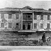 Unknown home, engraving