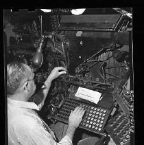 Linotype Machine and Operator