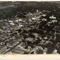 Aerial view of downtown area