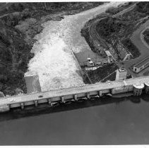 Folsom Dam Flood Gates Open