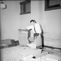 Sacramento County Courthouse with Frank Christy Examining Records