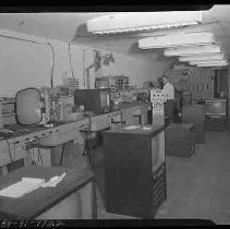 Repair department of the Globe Television store