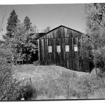 Unidentified building, view of rear