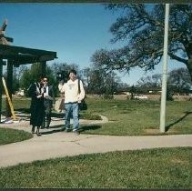 Walerga Park Plaque Dedication: Sydnie Kohara and Cameraman with Toko Fujii