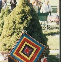 Tule Lake Linkville Cemetery Project 1989: Yarn Craft with Paper Crane Attatchment