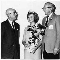 Sacramento's reigning 1964 Camellia Queen, Pamela Wyckoff visited government officials