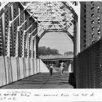 Old Sacramento Northern Railway Bridge over American River just east of 16th Street