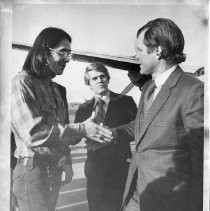 Senator Edward M. Kennedy, in Sacramento for hearings/training on Indians