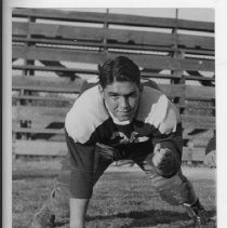 Frank Schmittgen, Jr. football team picture from Sacramento High School--from the scrapbook "Flora Schmittgen: This Is Your Life - April 7, 1955