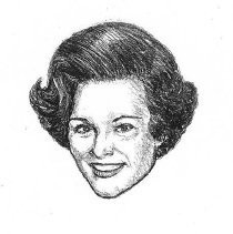 Drawing of Abigail Van Buren by unidentified artist