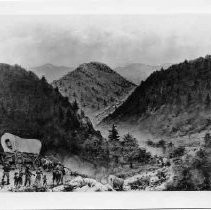 Photographs of Sketches of Western Pioneer Trail scenes