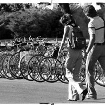 UC Davis bicycle parking lot