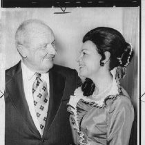 William F. Knowland, publisher of Oakland Tribute, U.S. Senator from California, Republican Party leader, with new wife Ann Dickson