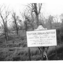 Sutter landing site sign