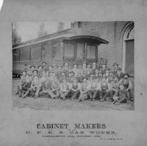 Cabinet makers of the Central Pacific Rail Road Car Works