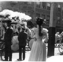 Horse drawn parade float
