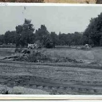 Freeway construction near Southside Park