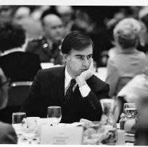 Jerry Brown at dinner party