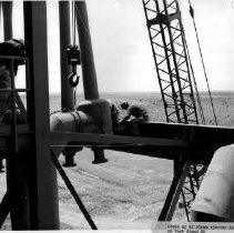 Alpha. Close up of steam ejector installation on Test Stand 2B