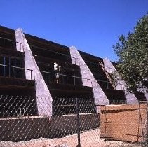View showing the construction of the Riverfront Plaza Condominiums at 200 P Street between P and Q Streets
