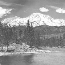 Lake fishing near Mt. Shasta