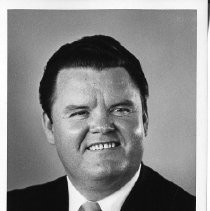 Duane Lowe, portrait, elected Sacramento County Sheriff, 1971