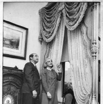 Edwin Z'berg and Sister Mary Ann Bonpane inside the Stanford Home