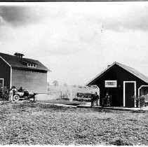 View of an unknown family on their ranch in the Carmichael area of Sacramento County