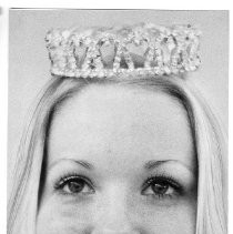 Carol Dowling at age 23, a Sacramento law student, winner of the 1975 Miss North Highlands Pageant